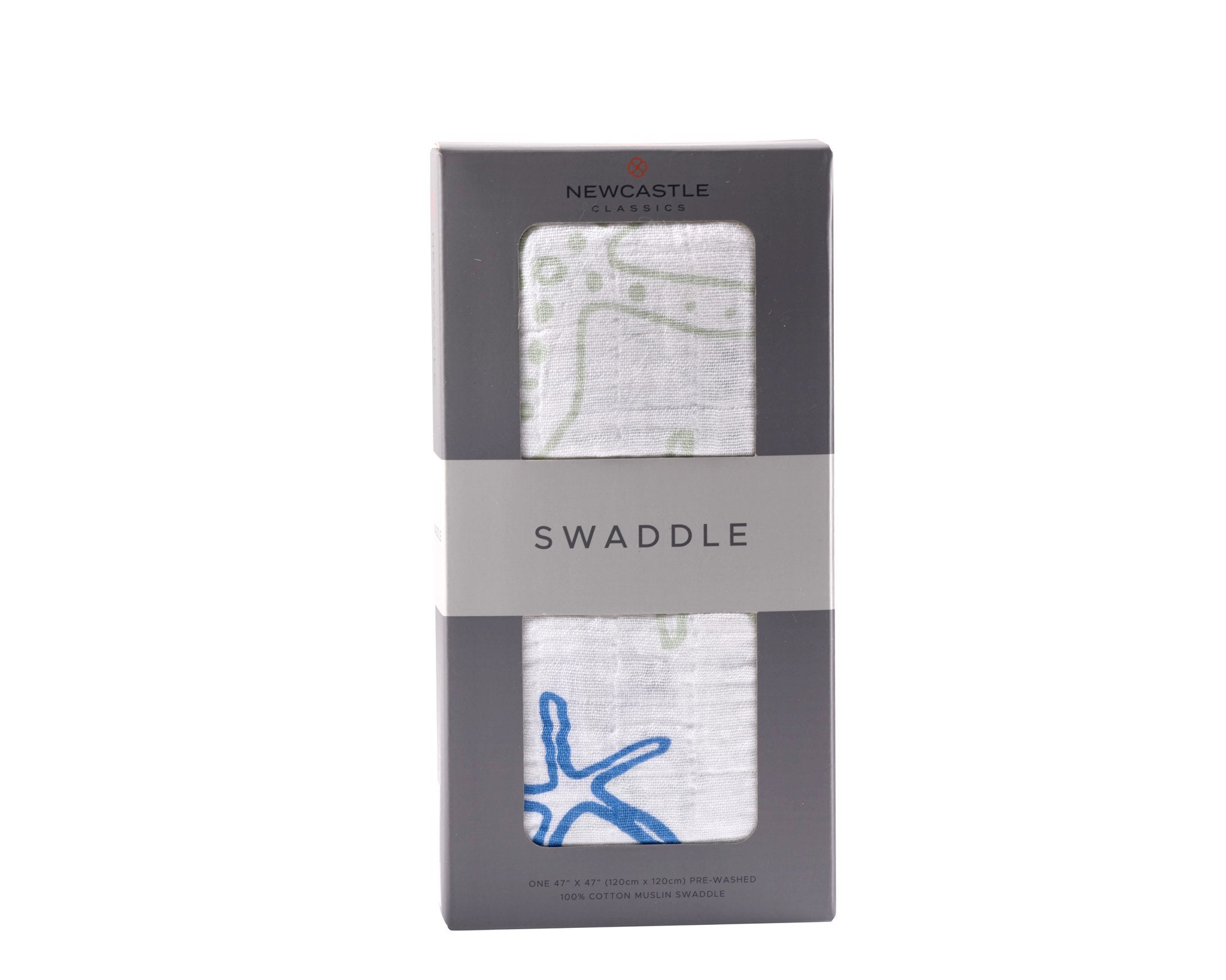 Starfish Cotton Muslin Swaddle