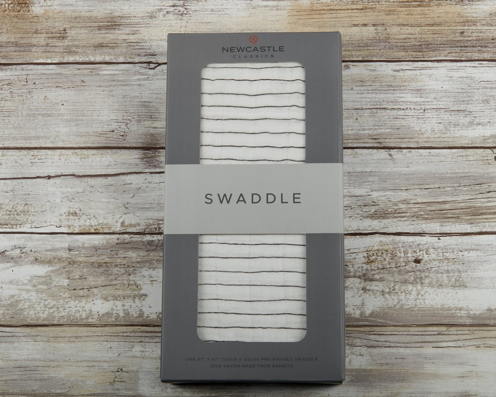 Pencil Stripe Bamboo Breathable Swaddle for Burp Cloth