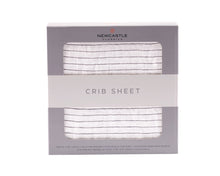 Pencil Stripe Bamboo Muslin Crib Sheet