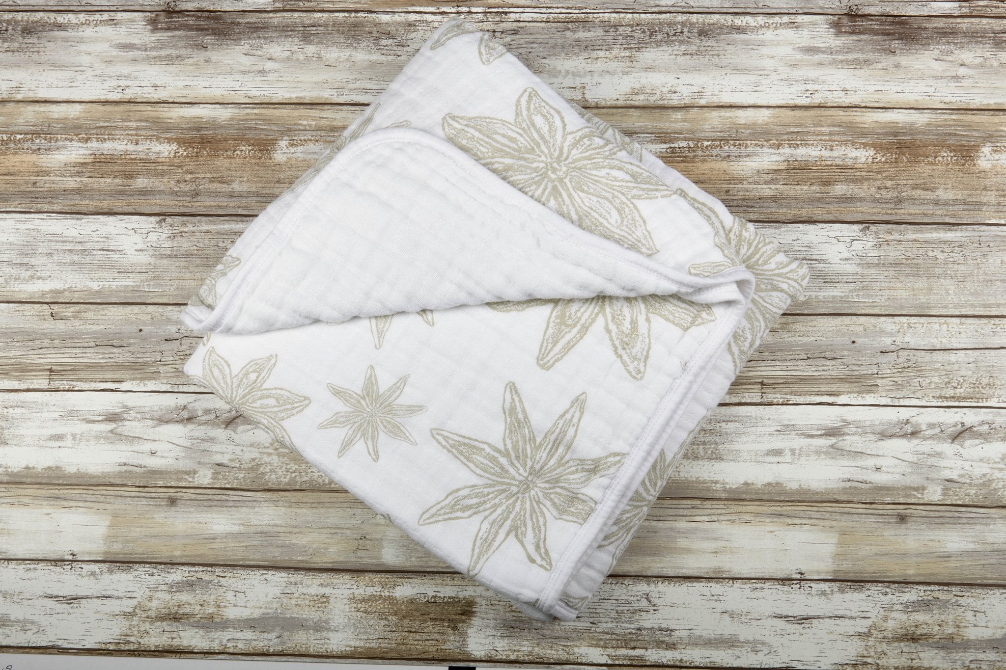 Star Anise Cotton Muslin Newcastle Blanket