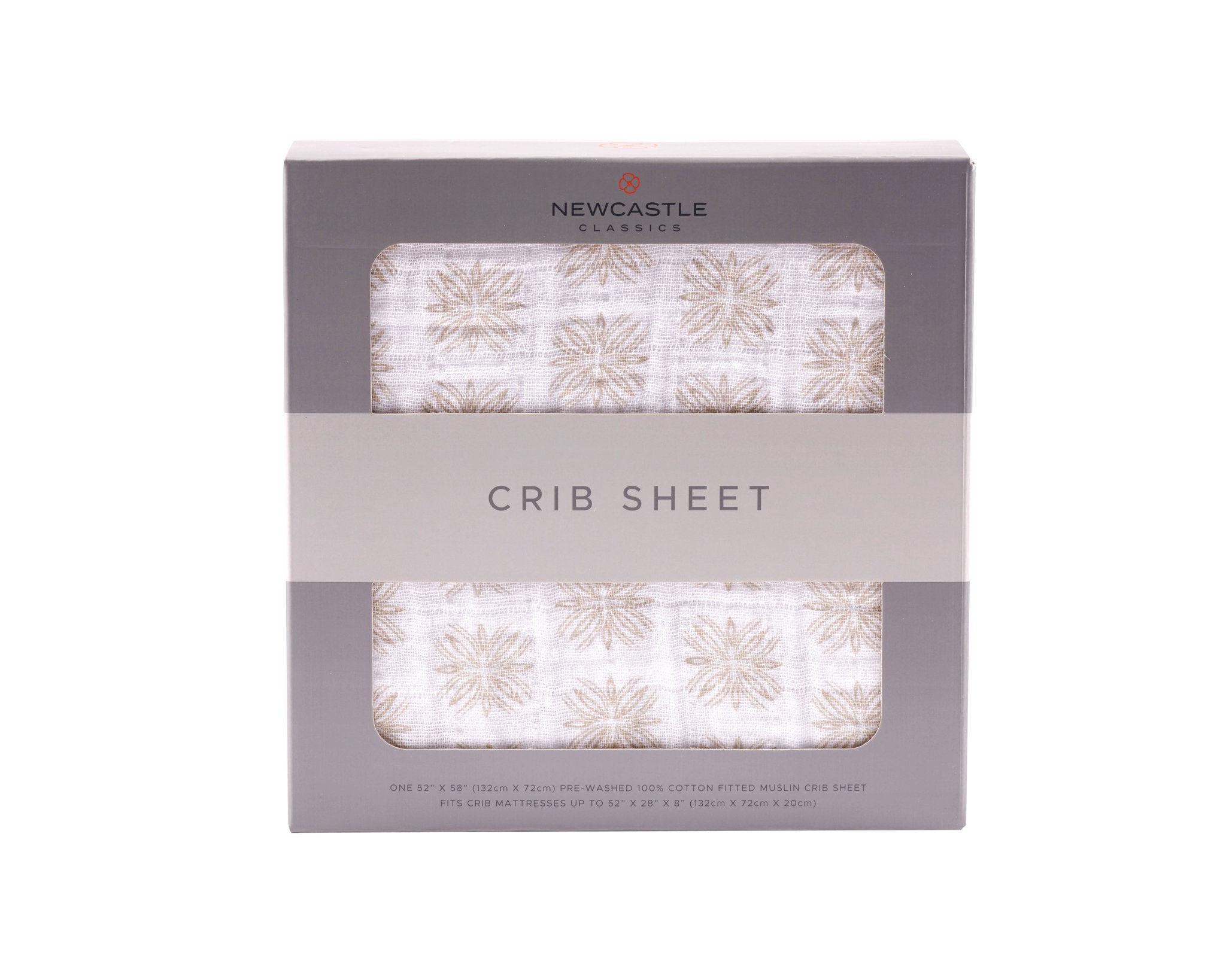 Traveler Dot Cotton Muslin Crib Sheet