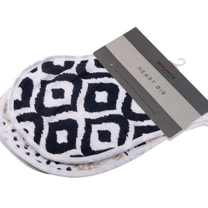 World Wanderer Heart Cotton Bibs 2PK