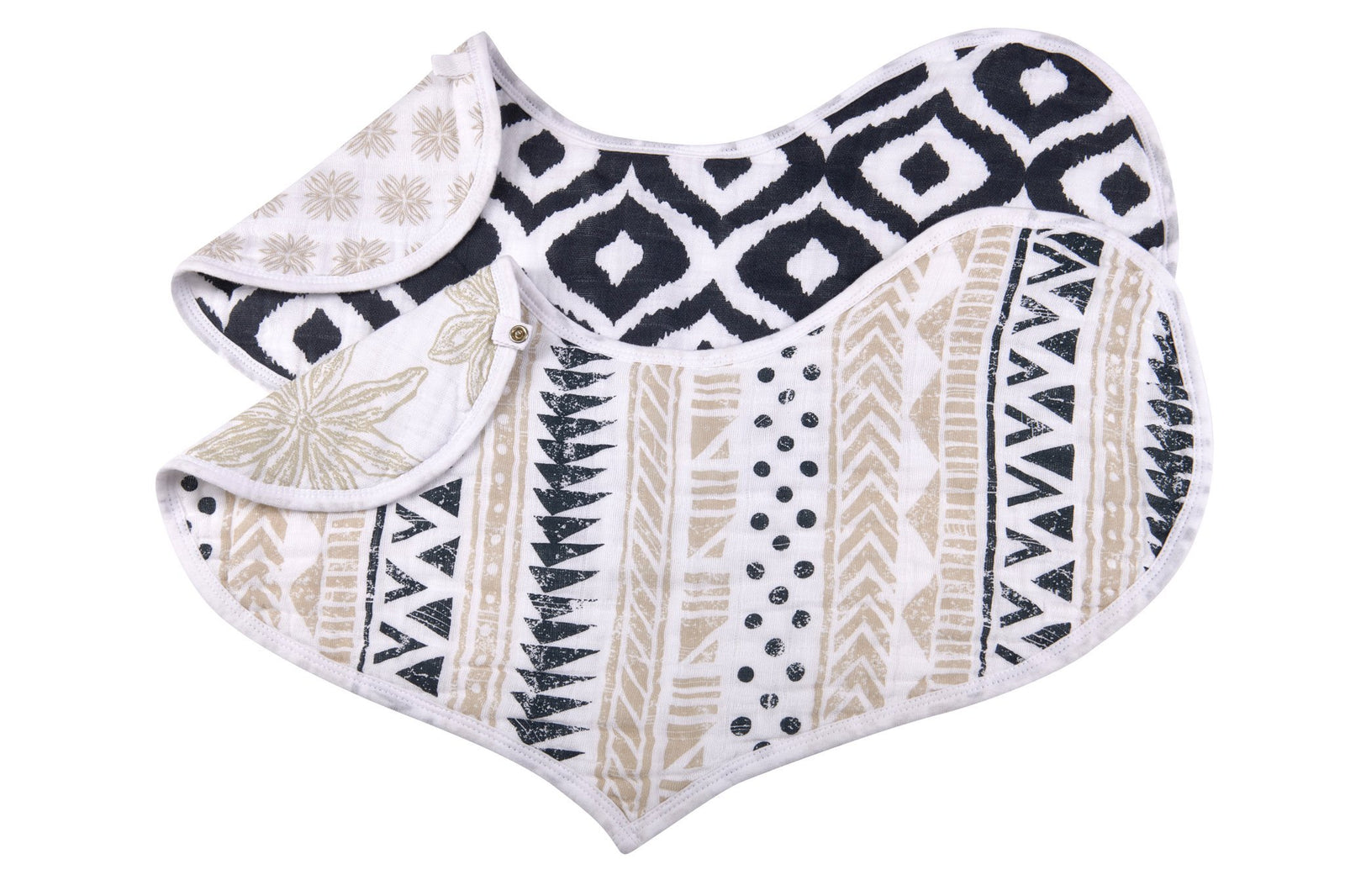 World Wanderer Heart Cotton Bibs 2PK