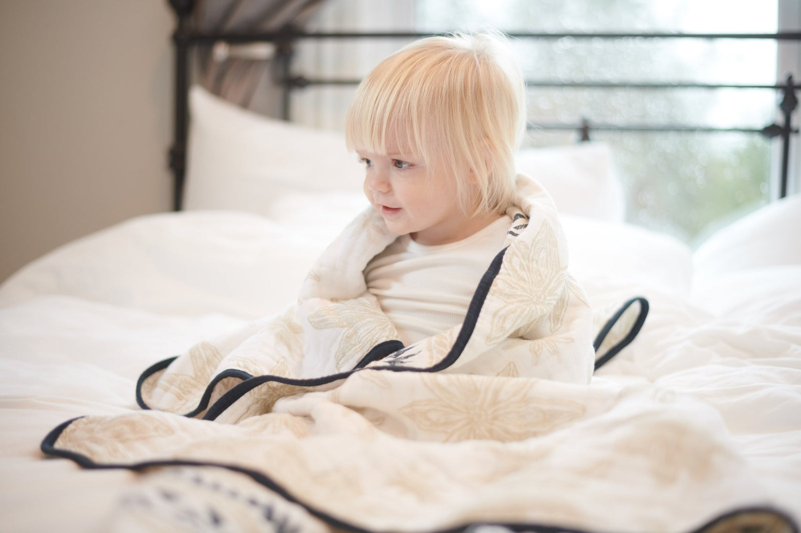 Pyramid Print And Star Anise Cotton Muslin Newcastle Blanket