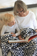 Morrocan Blue And Traveler Dot Cotton Muslin Newcastle Blanket