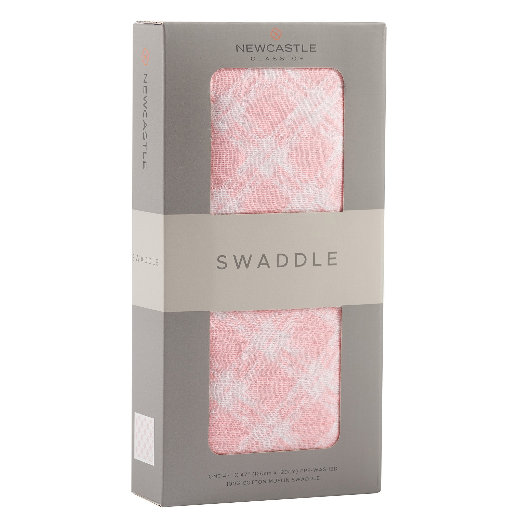Primrose Pink Plaid Cotton Muslin Swaddle