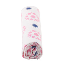 Primrose Indigo Cotton Muslin Swaddle