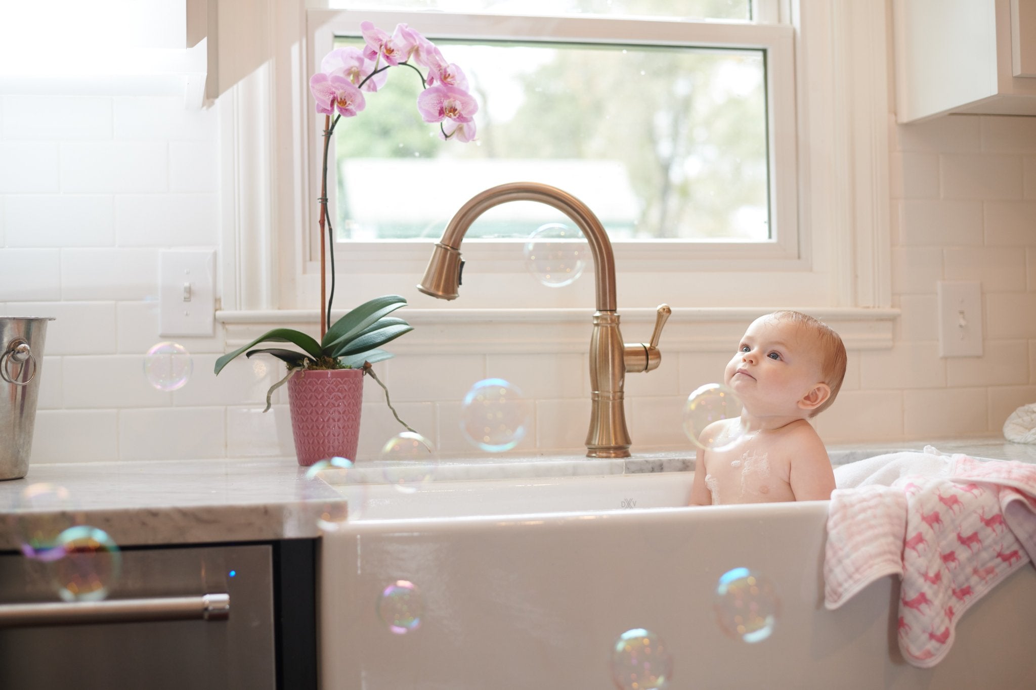 Pop of Pink Cotton Washcloth Set 3PK