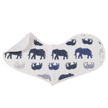 In The Wild Elephant Cotton Heart Bibs 2PK