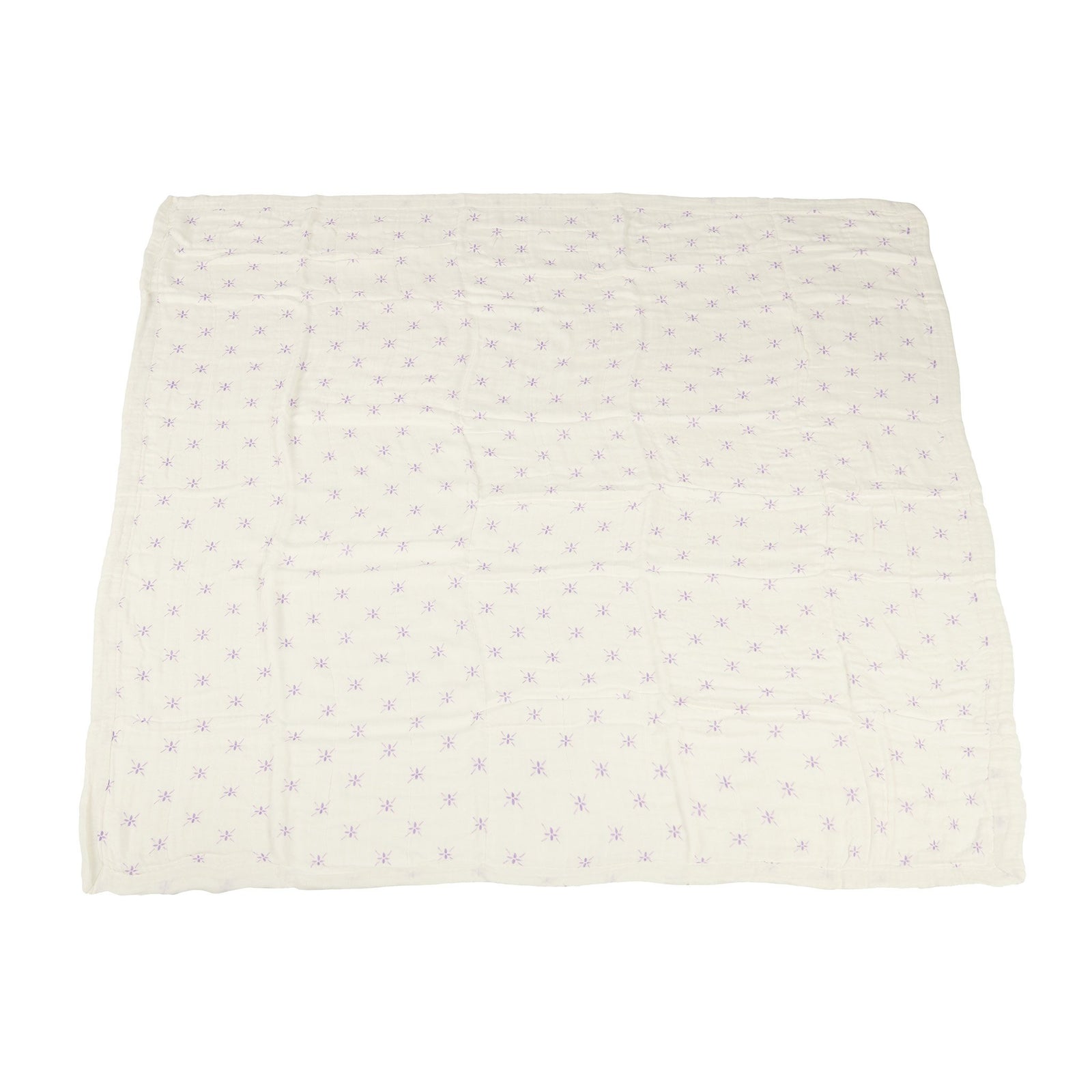 Watercolor Star and White Bamboo Muslin Newcastle Blanket