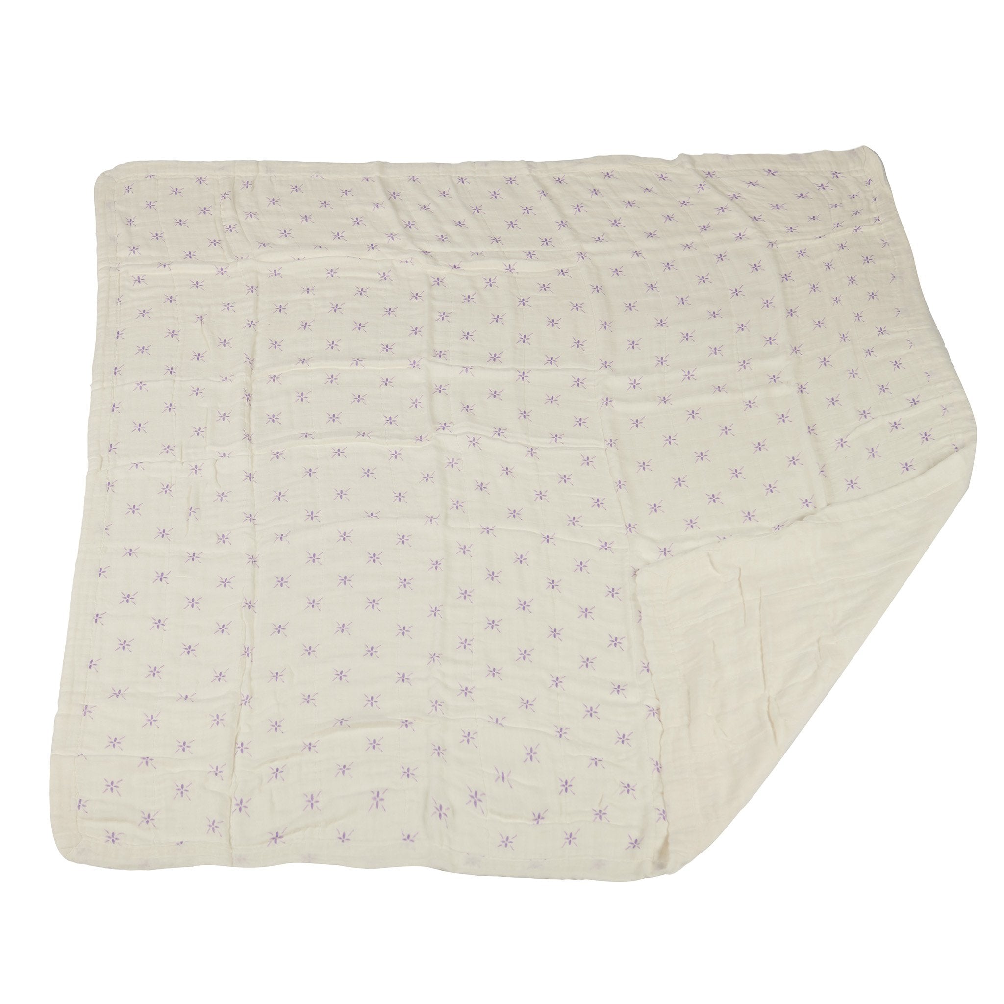 Watercolor Star and White Bamboo Muslin Newcastle Blanket