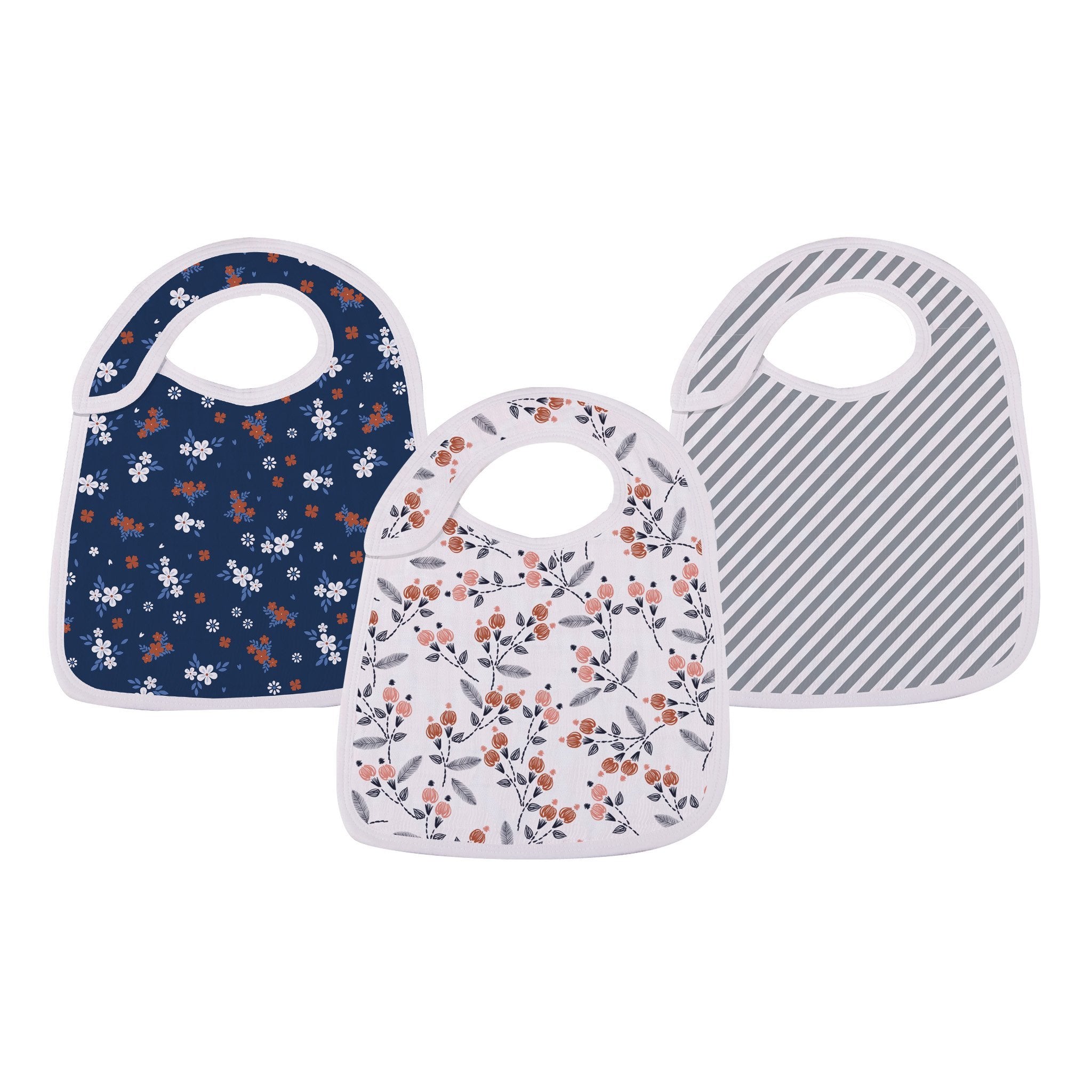 Blooms Muslin Snap Bibs
