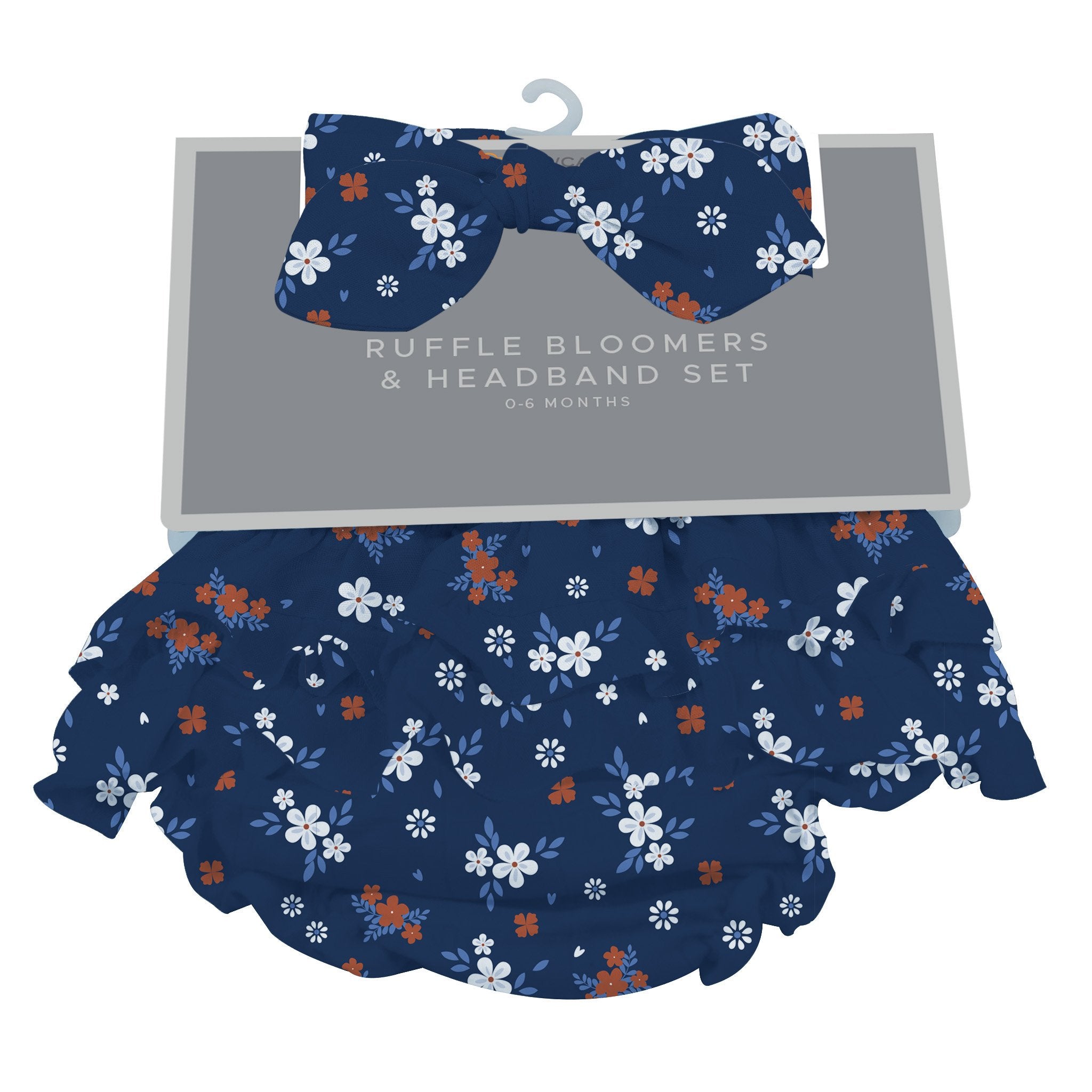Serenity Floral Bamboo Bloomer Headband Set for Infants & Up