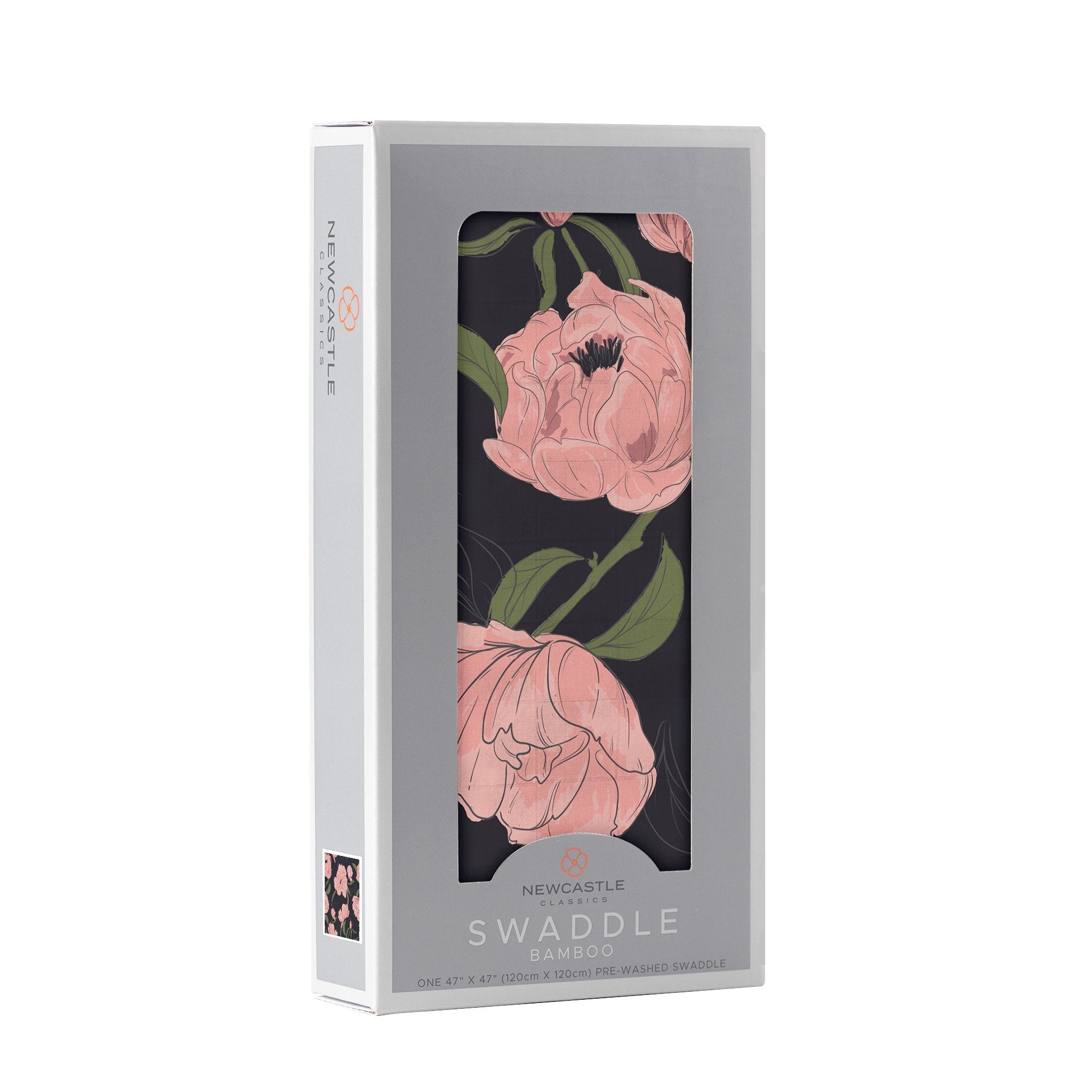 Peonies Breathable Bamboo Muslin Baby Swaddle