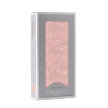 Pink Pearl Polka Dot Bamboo Muslin Baby Swaddle