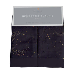Midnight Moon Bamboo Muslin Security Baby Blankie