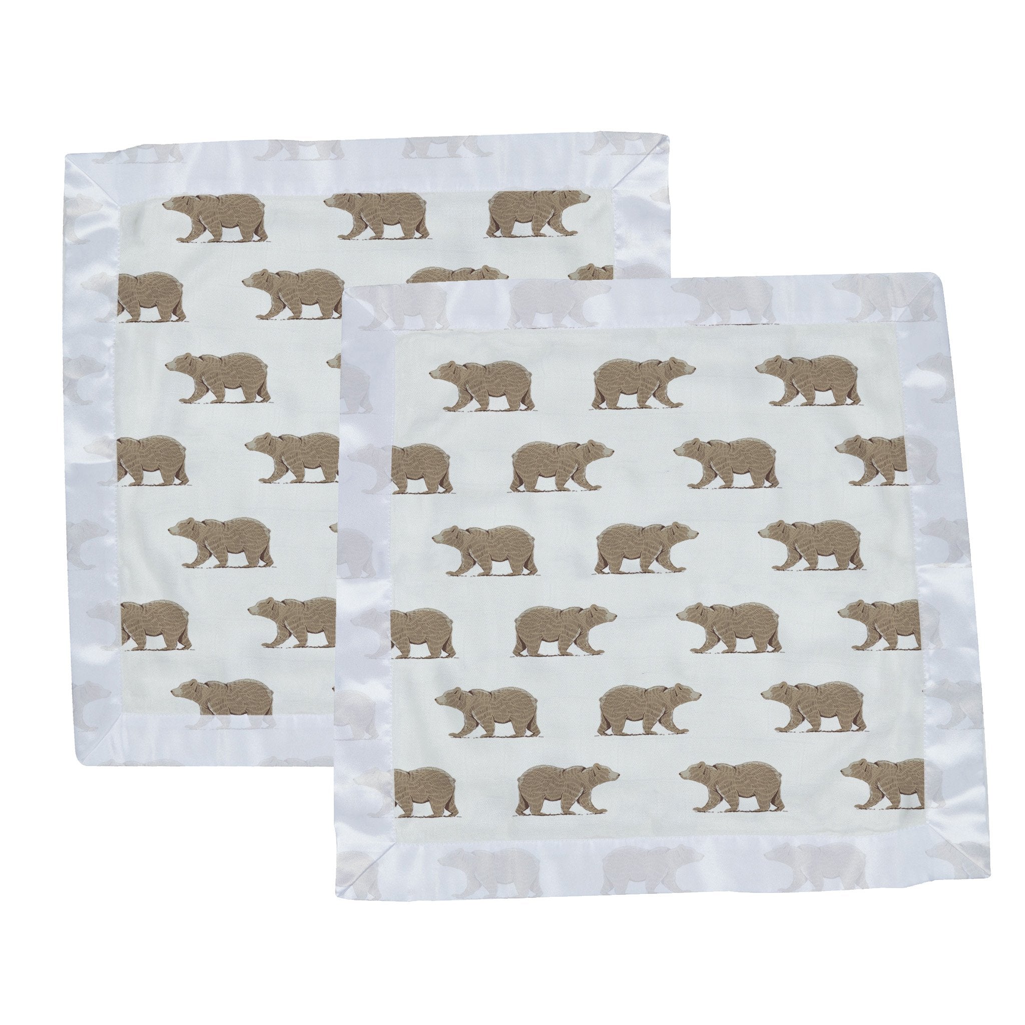 Goodnight Bear Bamboo Muslin Security Baby Blankie