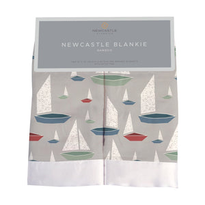 Marina Sailboats Bamboo Newcastle Blankie