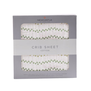 Dino Feet Cotton Muslin Crib Sheet