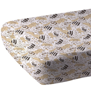 Animal Print Bamboo Muslin Crib Sheet