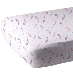 Mermaids Bamboo Muslin Crib Sheet