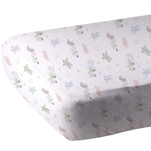 Turtles Bamboo Muslin Crib Sheet
