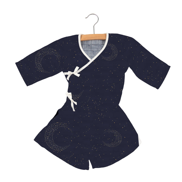 Midnight Moon Bamboo Newcastle Mini Dress with Front Closure