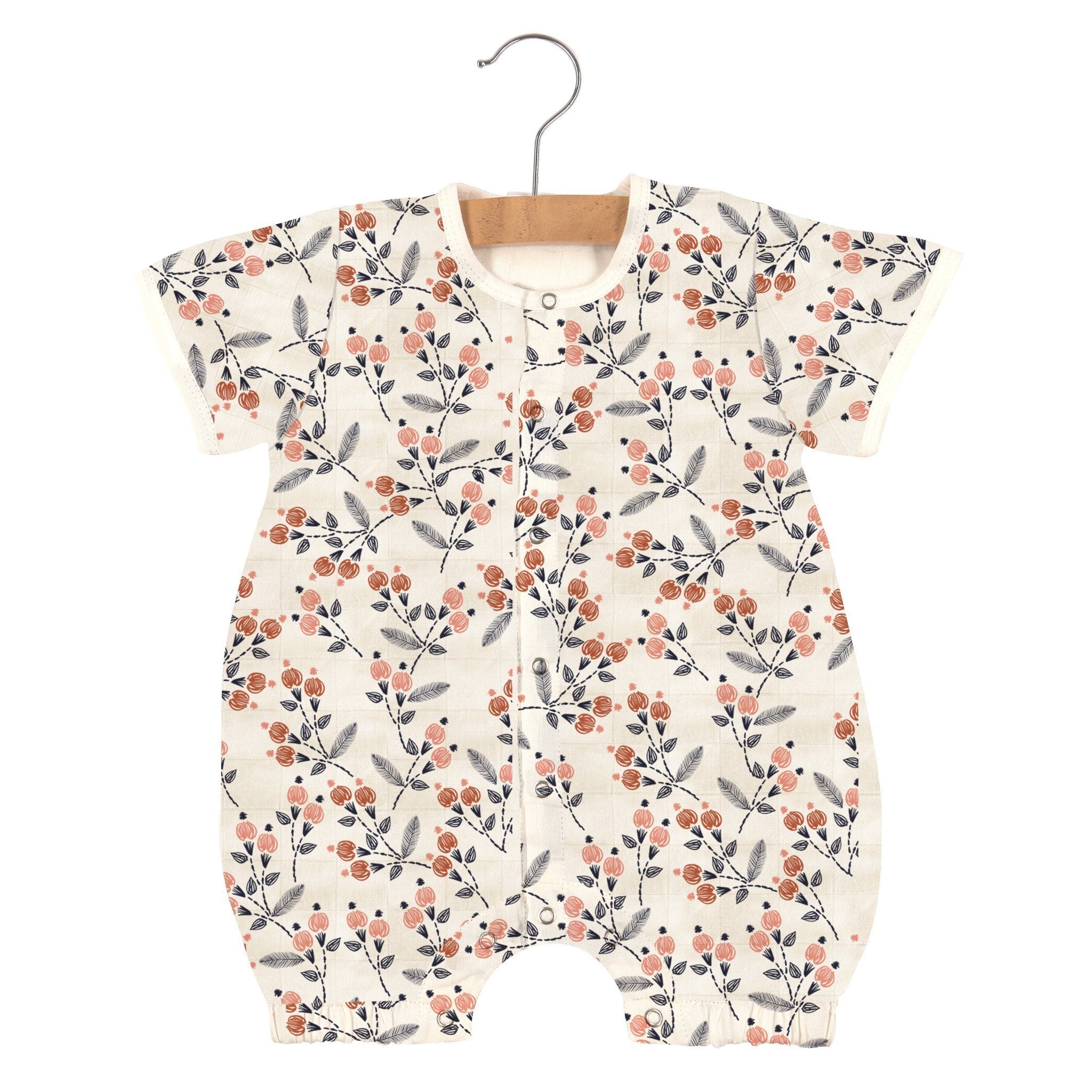 Dahlia Floral Bamboo Newcastle Silhouette Mini Romper