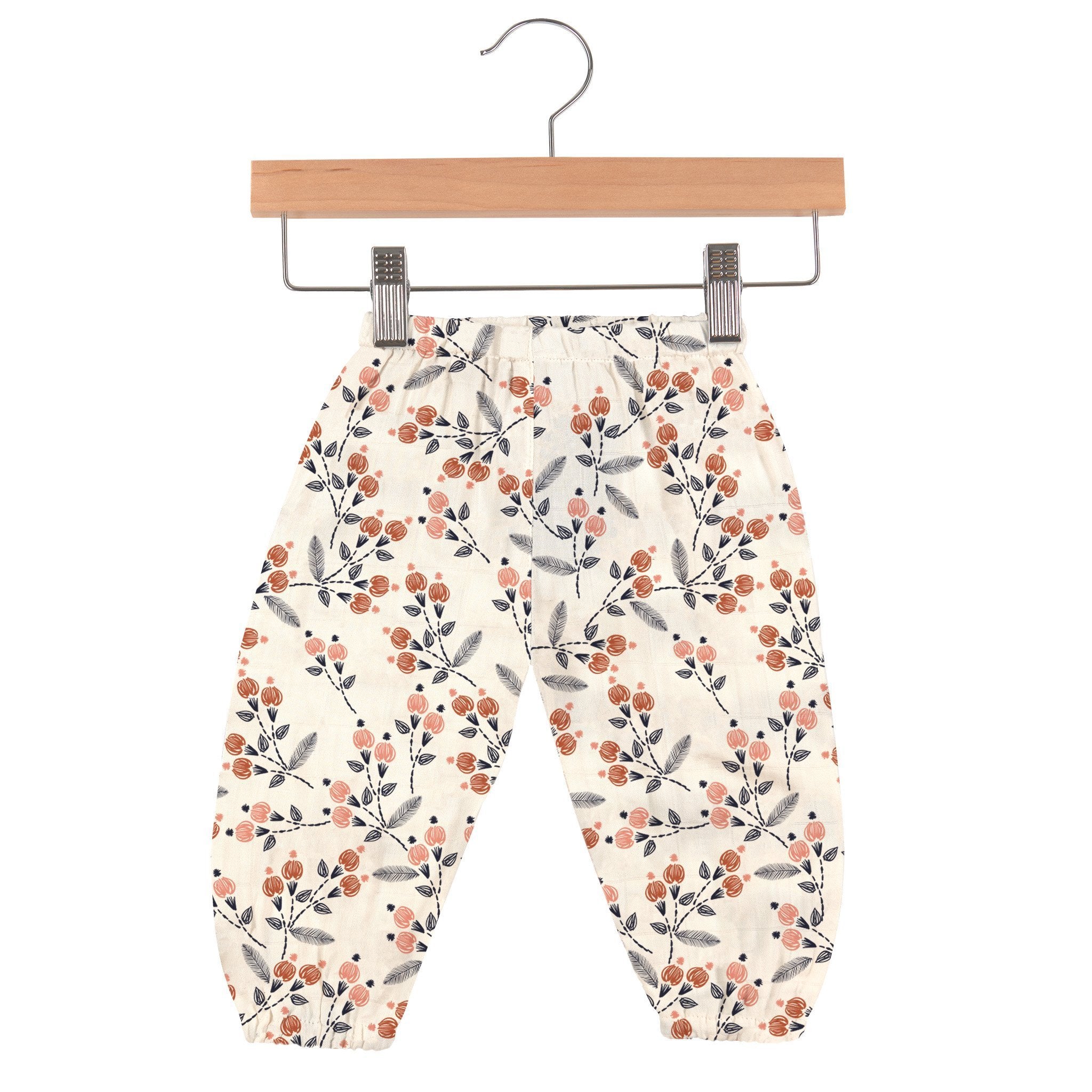 Dahlia Floral Bamboo Elastic Waist Newcastle Mini Pants