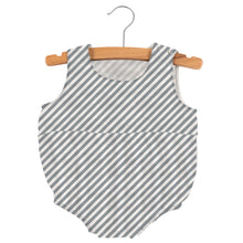 Finley Stripe Bamboo Newcastle Mini Bubble with Snaps at Bottom