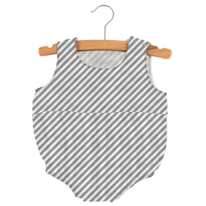 Finley Stripe Bamboo Newcastle Mini Bubble with Snaps at Bottom