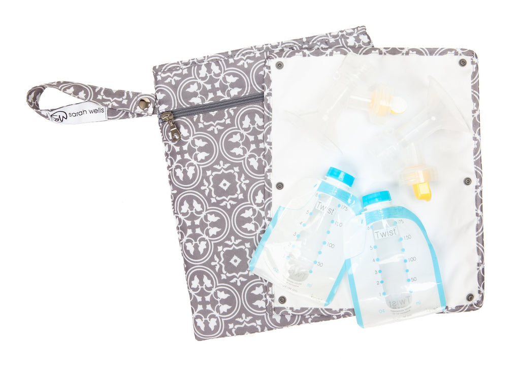 BPA-free Vintage Pumparoo Wet & Dry Bag with Staging Mat