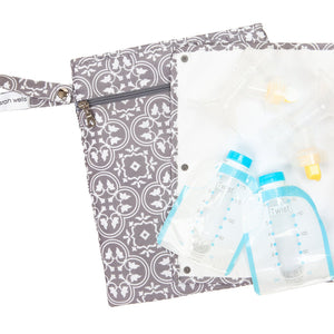 BPA-free Vintage Pumparoo Wet & Dry Bag with Staging Mat