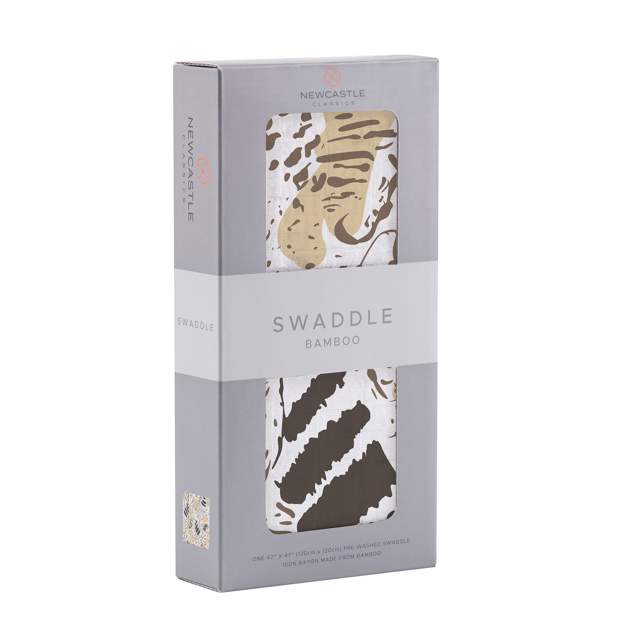 Animal Print Bamboo Swaddle