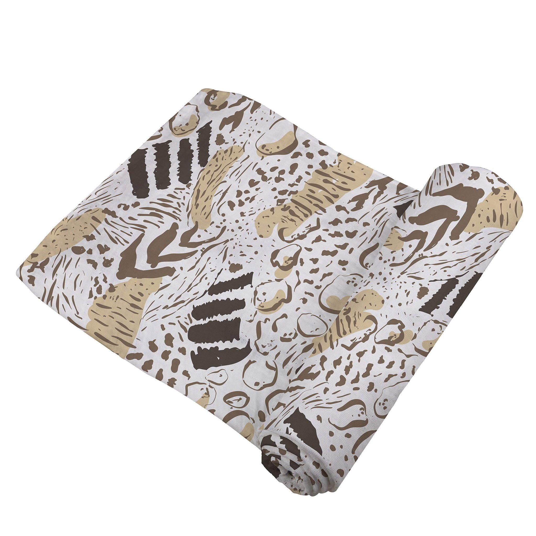 Animal Print Bamboo Swaddle