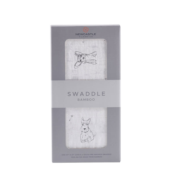 Corgi Bamboo Muslin Swaddle