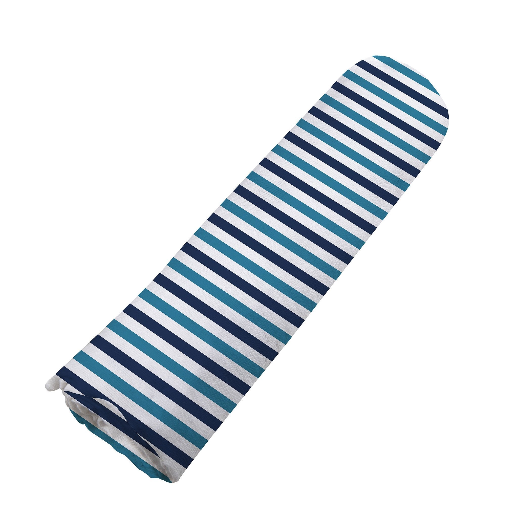 Blue and White Stripe Swaddle