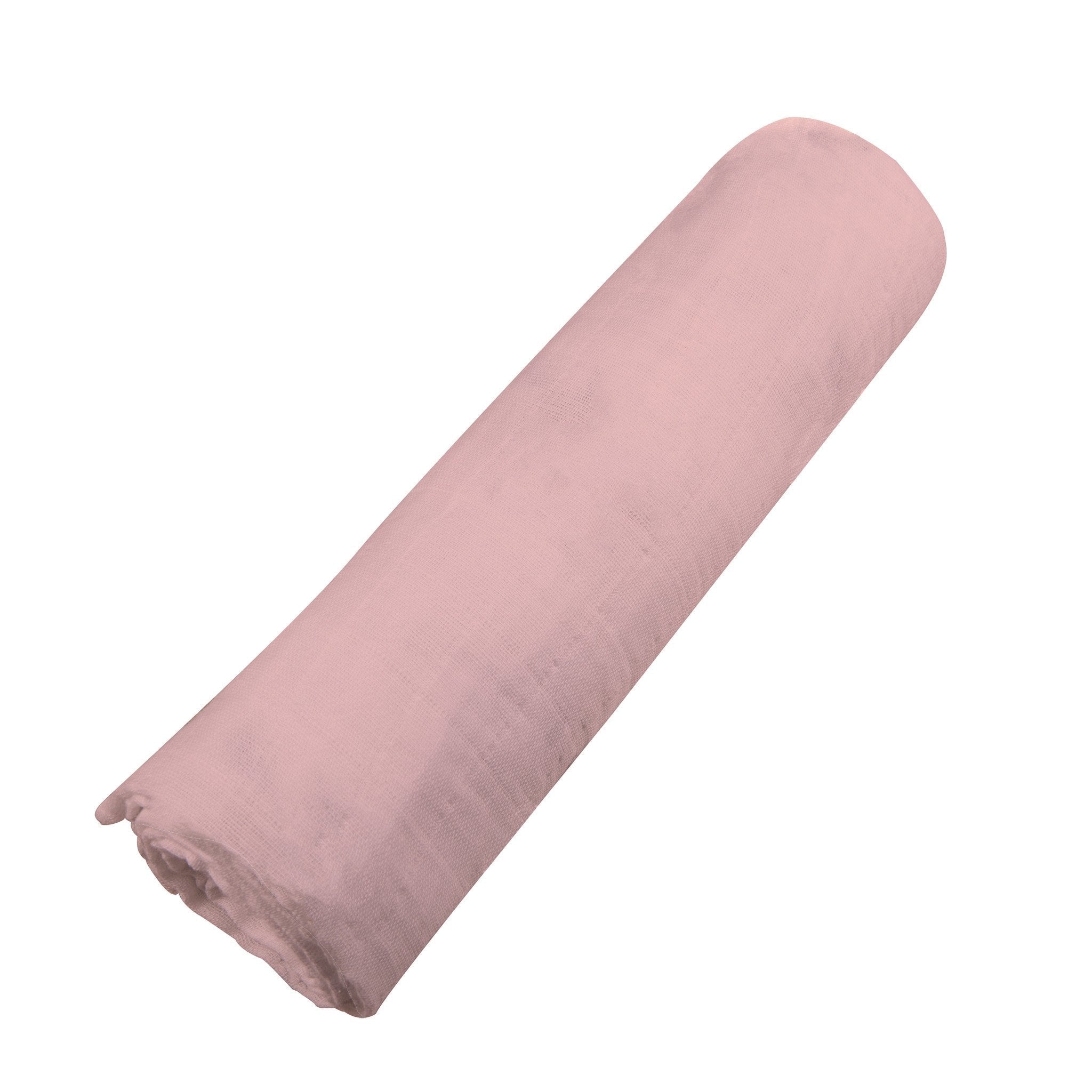 Pink Rose Breathable Fabric Bamboo Muslin Baby Swaddle