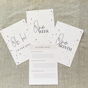 Speckled Unisex Monthly Milestone Cards