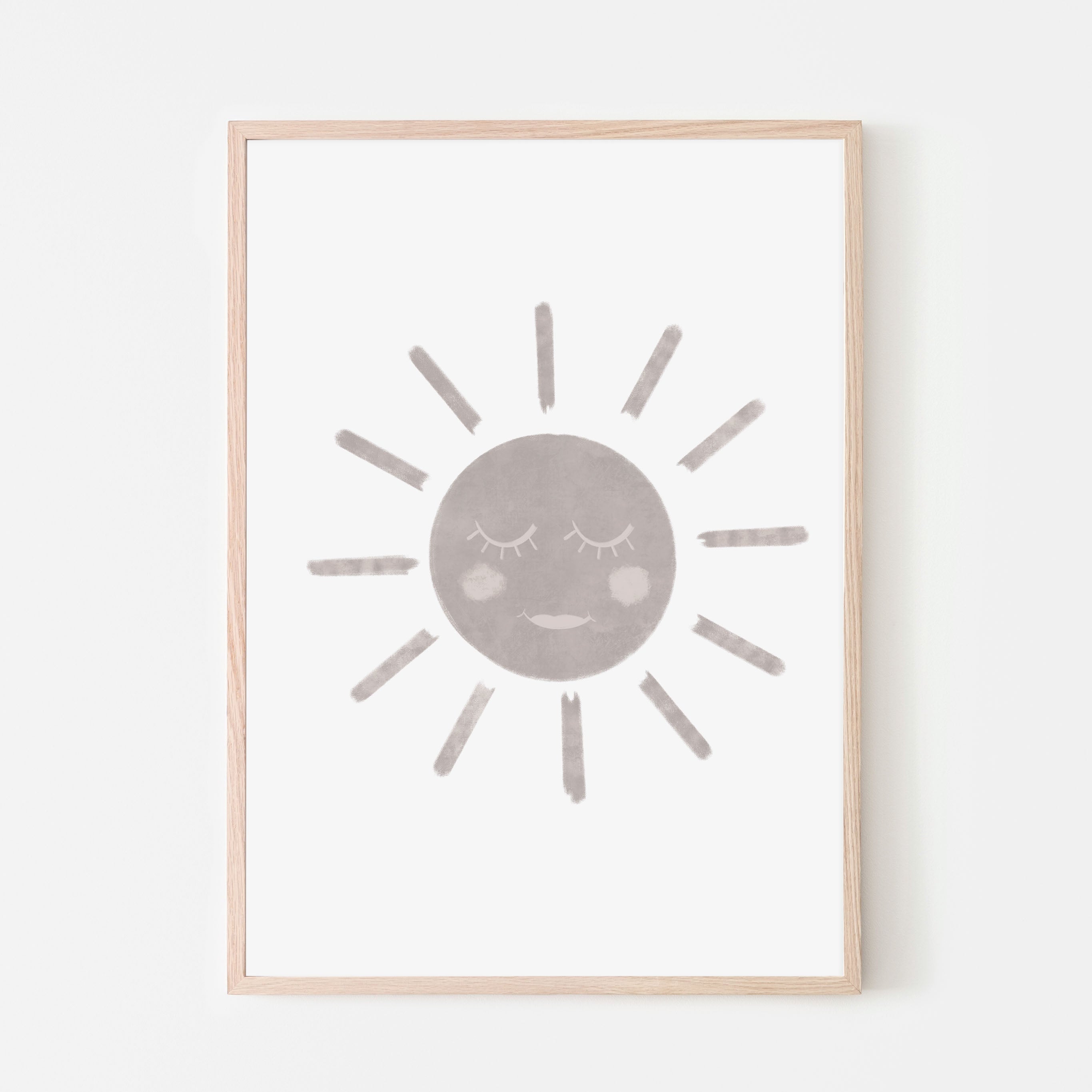 Wild Woods Smiling Sun Art Print