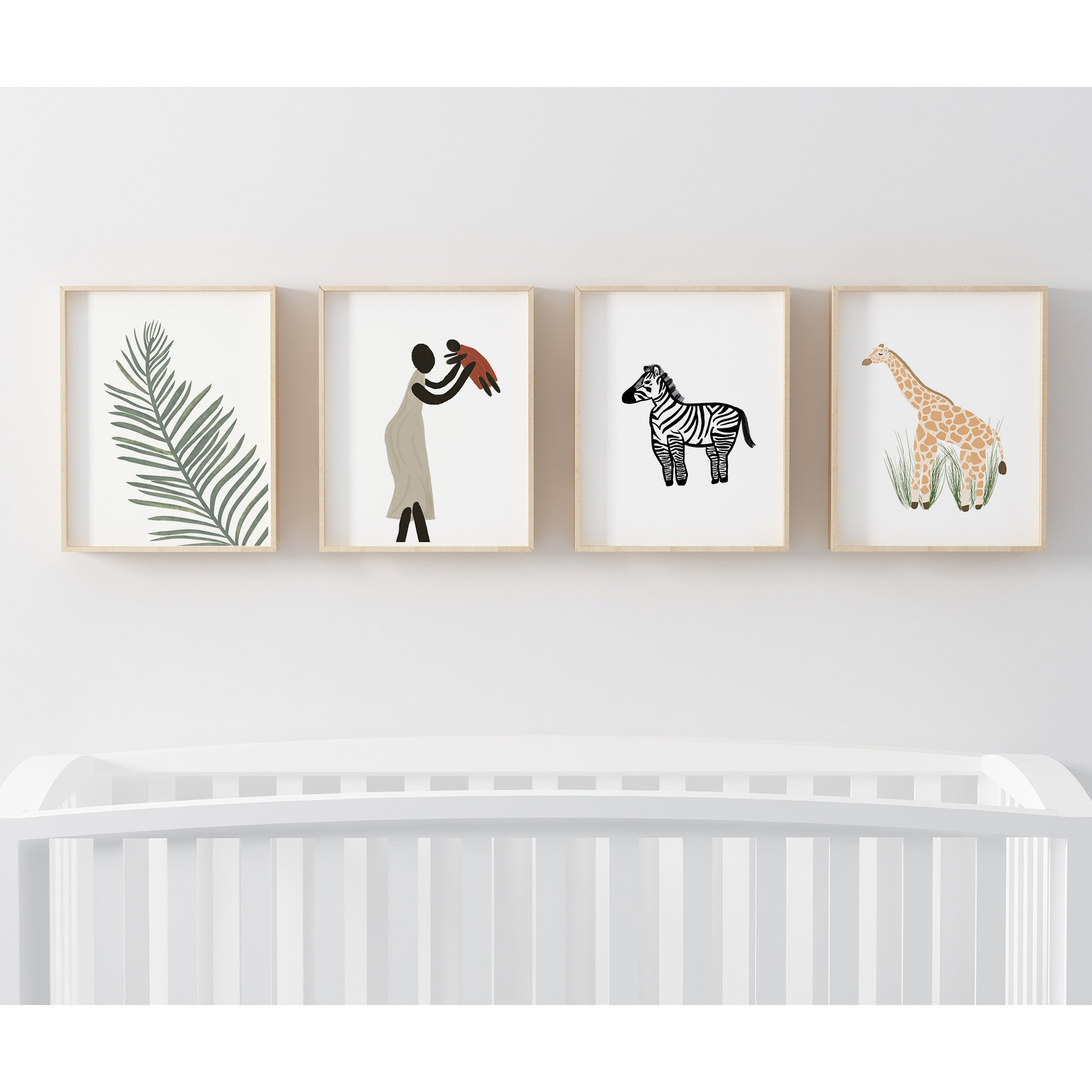 Ugandan Safari Giraffe Art Print