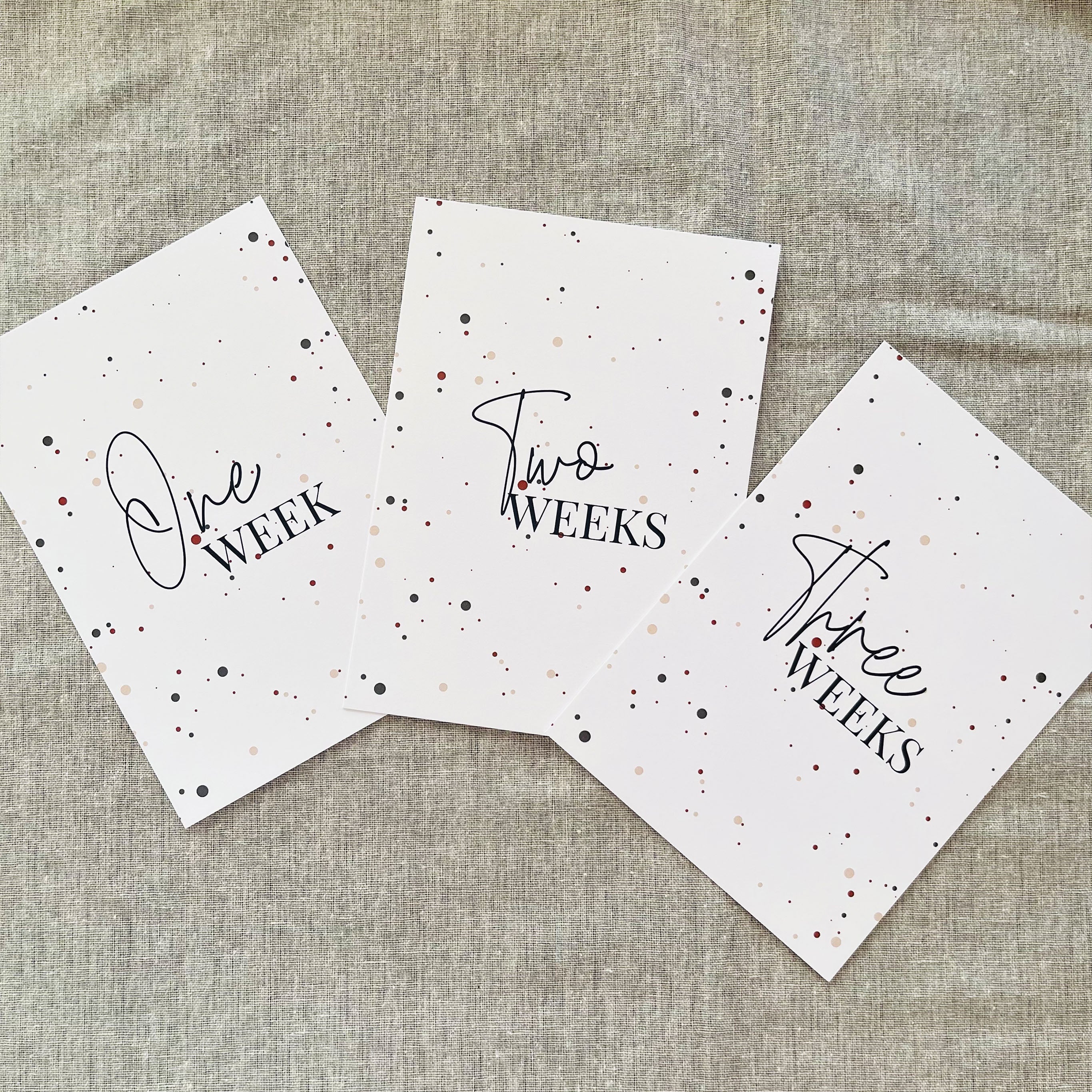 Speckled Unisex Monthly Milestone Cards