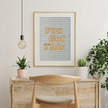 You Got This Art Print | Girls Stripes