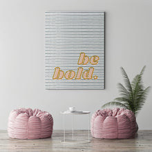Be Bold Art Print | Pink & Navy