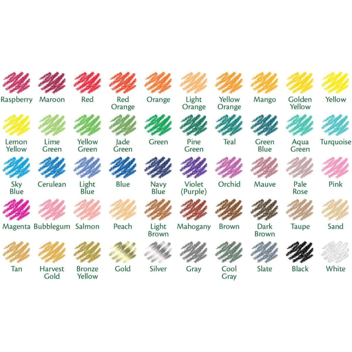 Crayola Colored Pencils Assorted Colors Set 50 Count