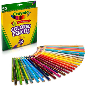 Crayola Colored Pencils Assorted Colors Set 50 Count