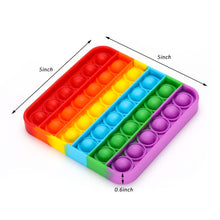 Decompression Bubble Toy 2 pieces Push Pop Bubble Sensory Toys, Stress Relief Toddler Toys, Best for Kids, Adults and Elderly with Anxiety Stress Depression