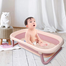 TOLEAD Folding Baby Bathtub with Smart Temperature Sensor, Certificated CPC 4-in-1 Bathtub Includes Sling and Cushion for Baby Three Stages Grow, L30.90
