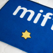 [Miffy - Deep Blue] Coral Fleece Baby Throw Blanket (28.7 by 39.4 inches)