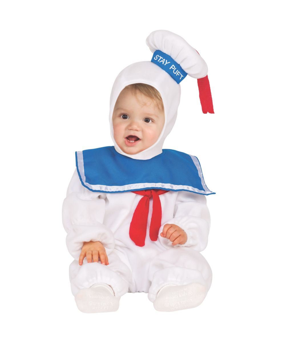 Baby Classic Ghostbusters Ez-On Stay Puft Romper Costume, Toddler (3T-4T)
